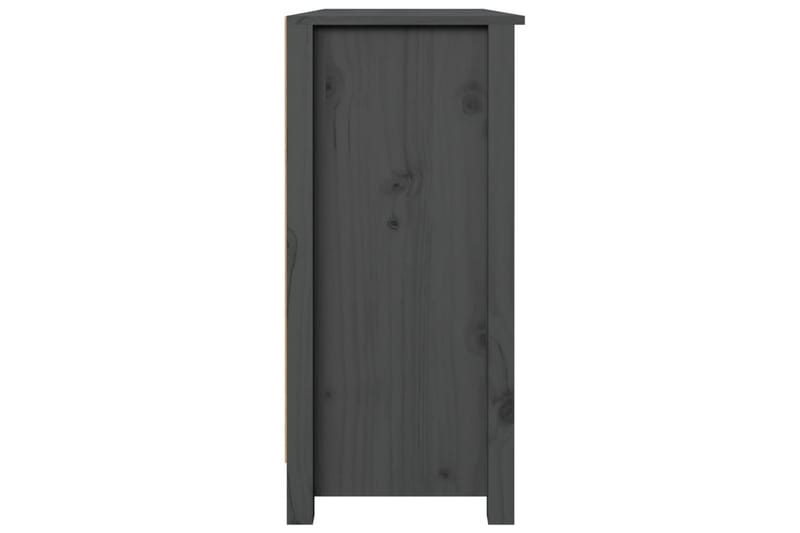 beBasic Skänk grå 100x35x74 cm massiv furu - Grey - Förvaring - Förvaringsmöbler - Sideboard & skänk