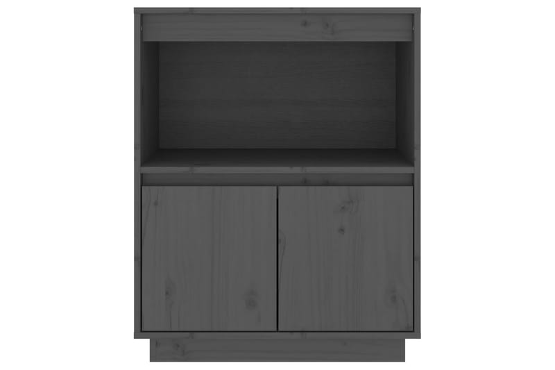 beBasic Skänk grå 60x34x75 cm massiv furu - Grey - Sideboard & skänk