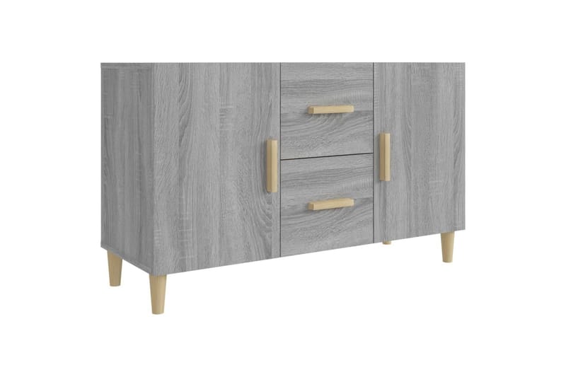 beBasic Skänk grå sonoma 100x36x60 cm konstruerat trä - Grey - Sideboard & skänk