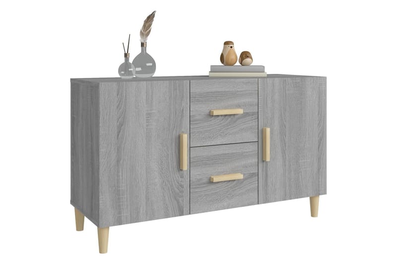 beBasic Skänk grå sonoma 100x36x60 cm konstruerat trä - Grey - Sideboard & skänk