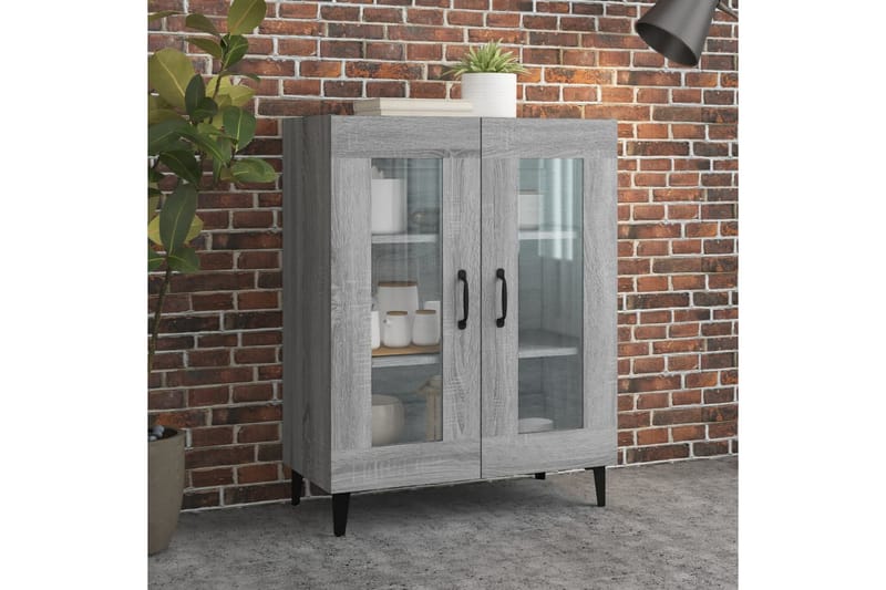 beBasic Skänk grå sonoma 69,5x34x90 cm konstruerat trä - Grey - Förvaring - Förvaringsmöbler - Sideboard & skänk