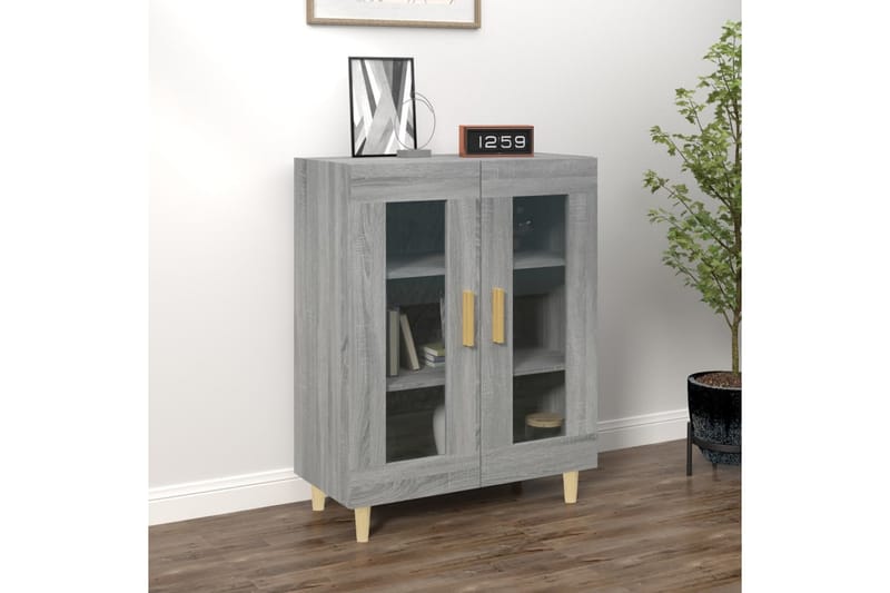 beBasic Skänk grå sonoma 69,5x34x90 cm konstruerat trä - Grey - Sideboard & skänk