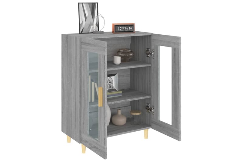 beBasic Skänk grå sonoma 69,5x34x90 cm konstruerat trä - Grey - Sideboard & skänk