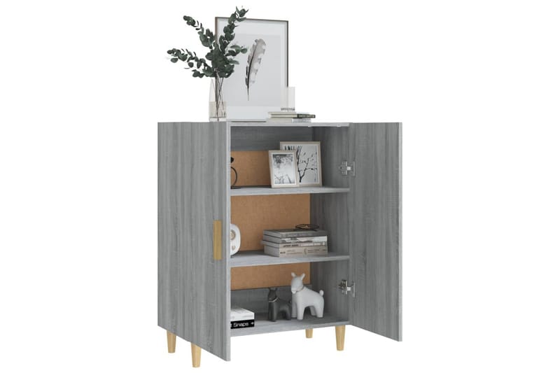 beBasic Skänk grå sonoma 70x34x90 cm konstruerat trä - Grey - Sideboard & skänk