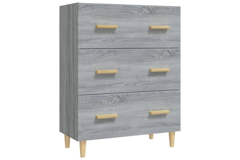 beBasic Skänk grå sonoma 70x34x90 cm konstruerat trä - Grey - Förvaring - Förvaringsmöbler - Sideboard & skänk