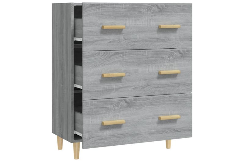 beBasic Skänk grå sonoma 70x34x90 cm konstruerat trä - Grey - Förvaring - Förvaringsmöbler - Sideboard & skänk