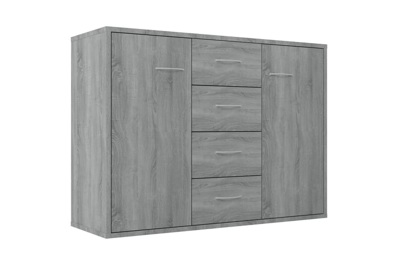 beBasic Skänk grå sonoma 88x30x65 cm konstruerat trä - Grey - Förvaring - Förvaringsmöbler - Sideboard & skänk