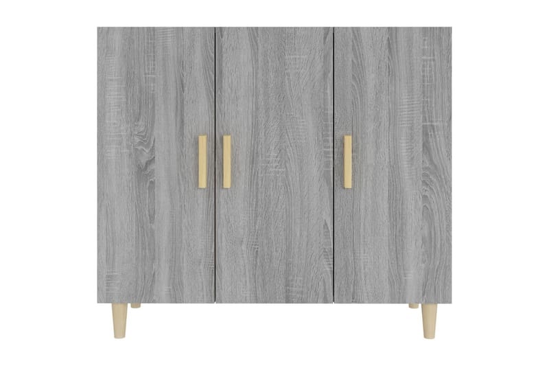 beBasic Skänk grå sonoma 90x34x80 cm konstruerat trä - Grey - Sideboard & skänk
