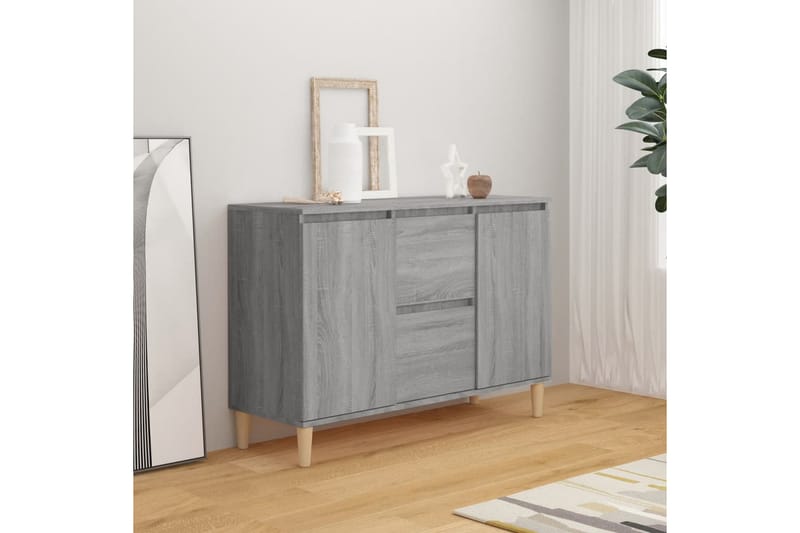 beBasic Skänk grå sonoma-ek 103,5x35x70 cm konstruerat trä - Grey - Sideboard & skänk