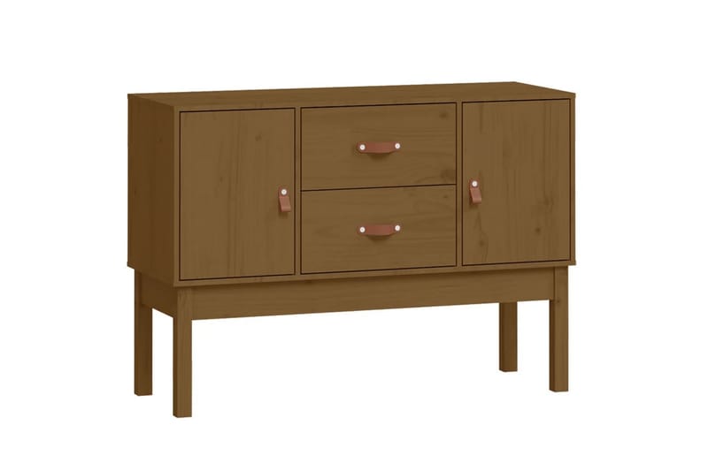 beBasic Skänk honungsbrun 110x40x78 cm massiv furu - Brown - Sideboard & skänk