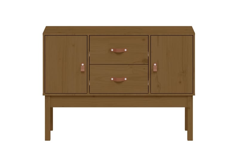 beBasic Skänk honungsbrun 110x40x78 cm massiv furu - Brown - Sideboard & skänk