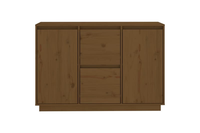 beBasic Skänk honungsbrun 111x34x75 cm massiv furu - Brown - Sideboard & skänk