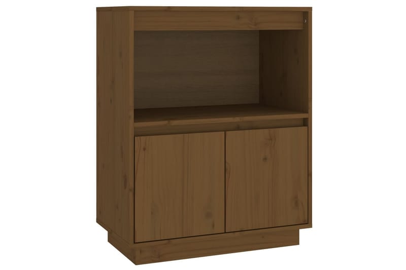 beBasic Skänk honungsbrun 60x34x75 cm massiv furu - Brown - Sideboard & skänk