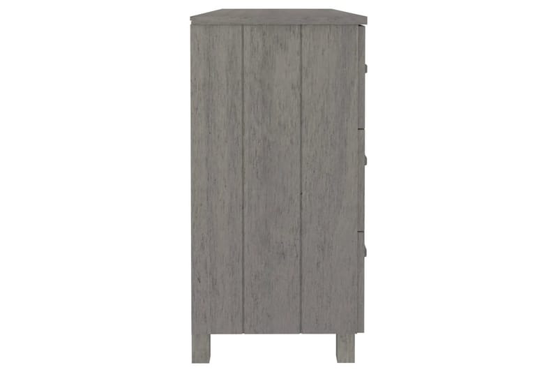 beBasic Skänk ljusgrå 113x40x80 cm massiv furu - Grey - Sideboard & skänk