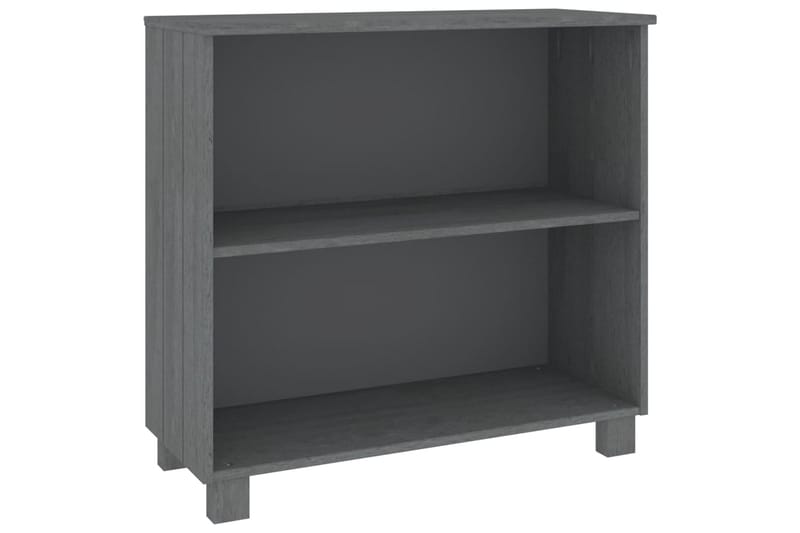 beBasic Skänk mörkgrå 85x35x80 cm massiv furu - Grey - Sideboard & skänk