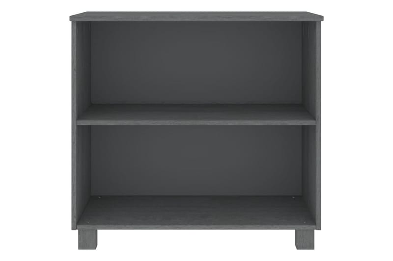 beBasic Skänk mörkgrå 85x35x80 cm massiv furu - Grey - Sideboard & skänk