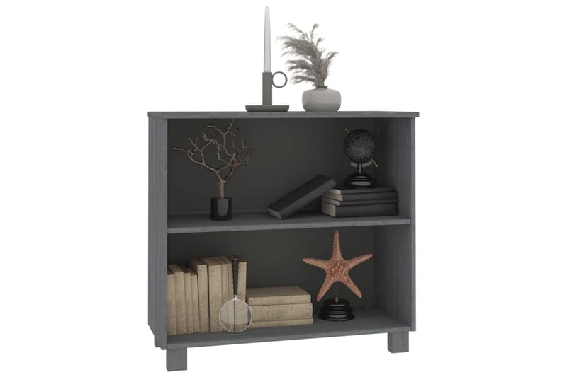 beBasic Skänk mörkgrå 85x35x80 cm massiv furu - Grey - Förvaring - Förvaringsmöbler - Sideboard & skänk