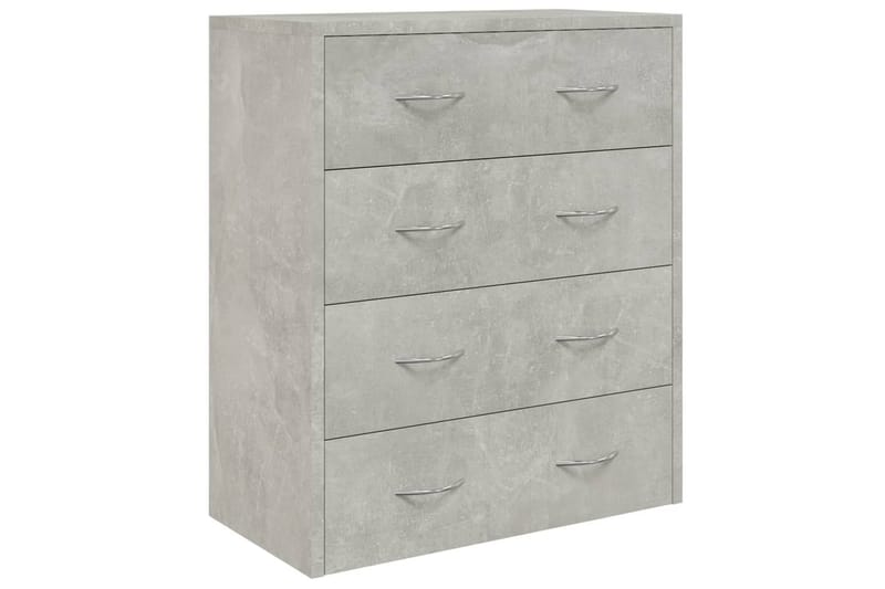 beBasic Skänk med 4 lådor 60x30,5x71 cm betonggrå - Grey - Sideboard & skänk