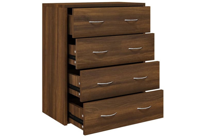 beBasic Skänk med 4 lådor 60x30,5x71 cm brun ek - Brown - Förvaring - Förvaringsmöbler - Sideboard & skänk