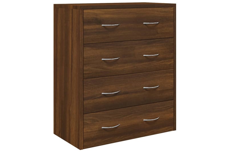 beBasic Skänk med 4 lådor 60x30,5x71 cm brun ek - Brown - Förvaring - Förvaringsmöbler - Sideboard & skänk