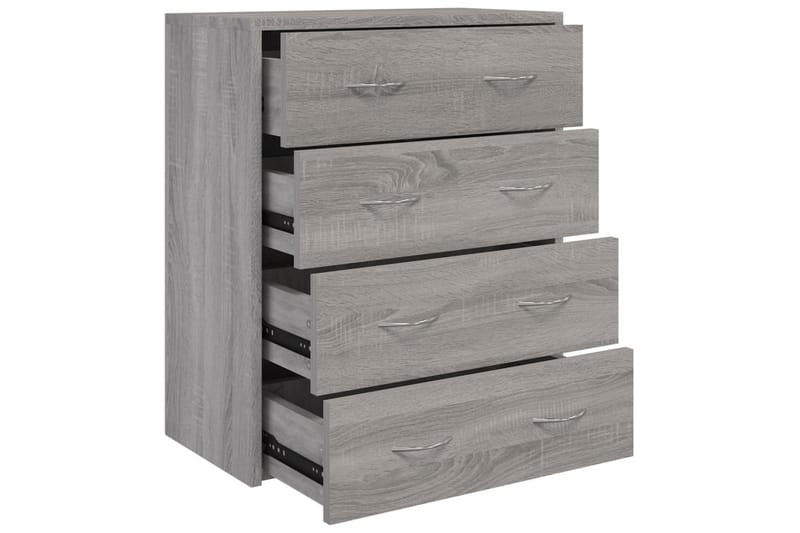 beBasic Skänk med 4 lådor 60x30,5x71 cm grå sonoma - Grey - Förvaring - Förvaringsmöbler - Sideboard & skänk