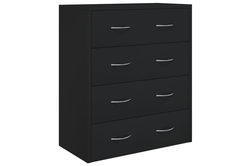 beBasic Skänk med 4 lådor 60x30,5x71 cm svart - Black - Sideboard & skänk