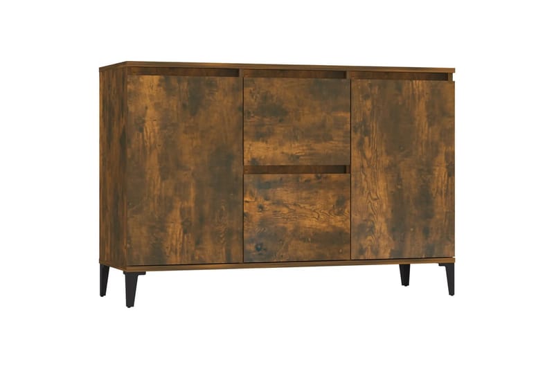 beBasic Skänk rökfärgad ek 104x35x70 cm konstruerat trä - Brown - Sideboard & skänk