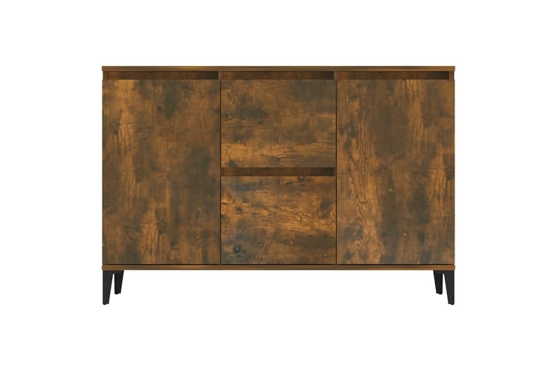 beBasic Skänk rökfärgad ek 104x35x70 cm konstruerat trä - Brown - Sideboard & skänk