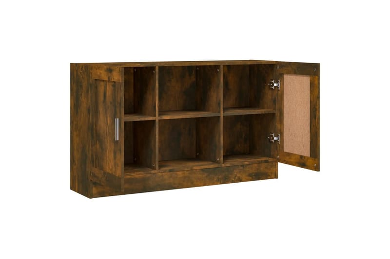 beBasic Skänk rökfärgad ek 120x30,5x70 cm konstruerat trä - Brown - Förvaring - Förvaringsmöbler - Sideboard & skänk