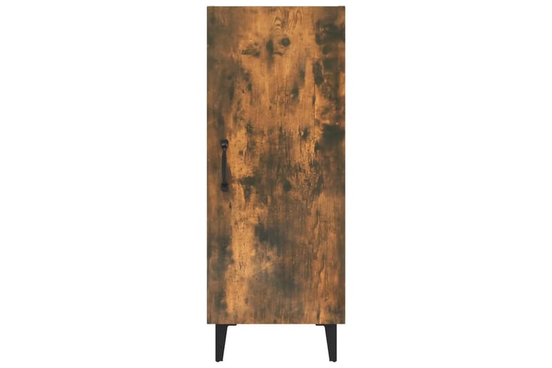 beBasic Skänk rökfärgad ek 34,5x34x90 cm konstruerat trä - Brown - Förvaring - Förvaringsmöbler - Sideboard & skänk
