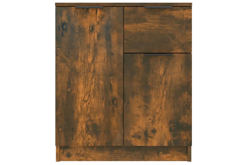 beBasic Skänk rökfärgad ek 60x30x70 cm konstruerat trä - Brown - Förvaring - Förvaringsmöbler - Sideboard & skänk