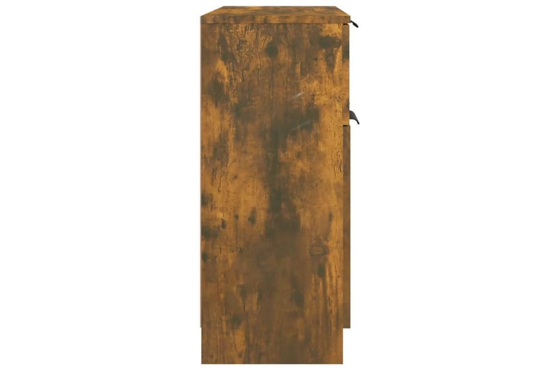 beBasic Skänk rökfärgad ek 60x30x70 cm konstruerat trä - Brown - Sideboard & skänk