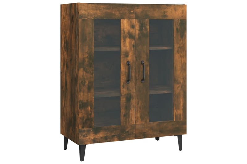 beBasic Skänk rökfärgad ek 69,5x34x90 cm konstruerat trä - Brown - Förvaring - Förvaringsmöbler - Sideboard & skänk