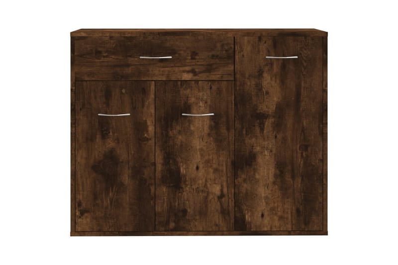 beBasic Skänk rökfärgad ek 88x30x70 cm konstruerat trä - Brown - Sideboard & skänk