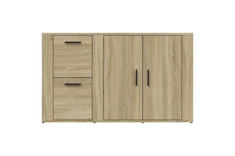 beBasic Skänk sonoma-ek 100x33x59,5 cm konstruerat trä - Brown - Förvaring - Förvaringsmöbler - Sideboard & skänk