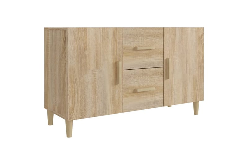 beBasic Skänk sonoma-ek 100x36x60 cm konstruerat trä - Brown - Förvaring - Förvaringsmöbler - Sideboard & skänk