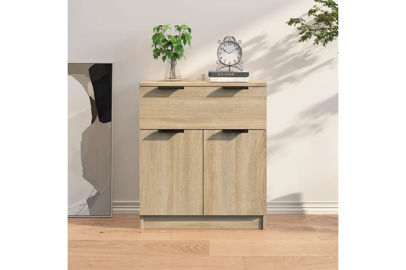 beBasic Skänk sonoma-ek 30x40x70 cm konstruerat trä - Brown - Förvaring - Förvaringsmöbler - Sideboard & skänk
