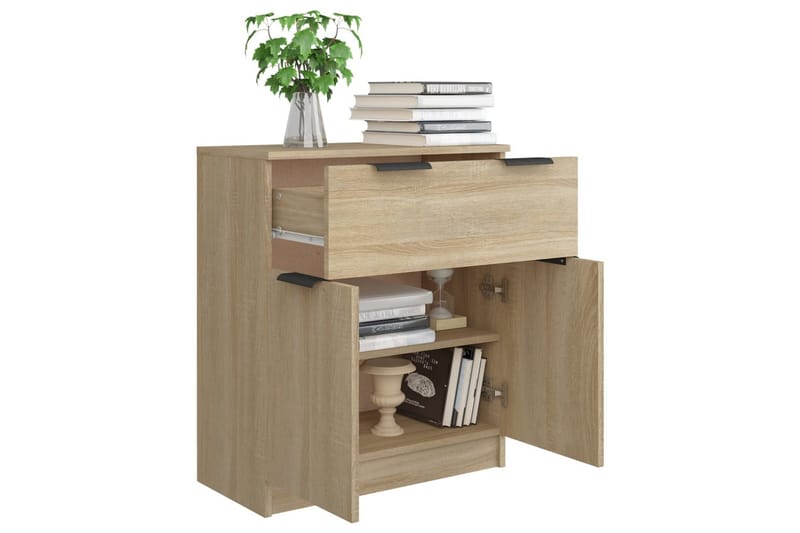 beBasic Skänk sonoma-ek 30x40x70 cm konstruerat trä - Brown - Förvaring - Förvaringsmöbler - Sideboard & skänk