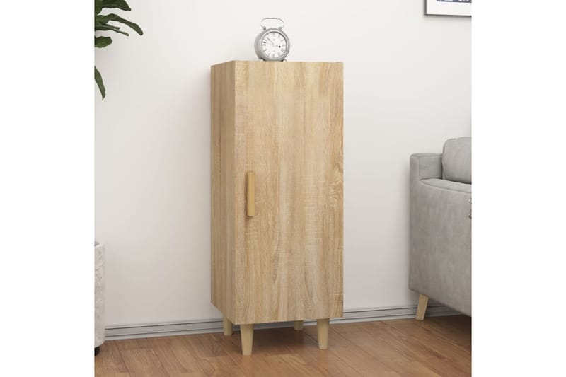 beBasic Skänk sonoma-ek 34,5x34x90 cm konstruerat trä - Brown - Förvaring - Förvaringsmöbler - Sideboard & skänk