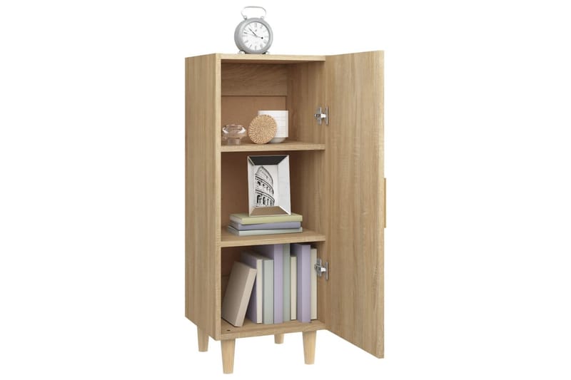 beBasic Skänk sonoma-ek 34,5x34x90 cm konstruerat trä - Brown - Förvaring - Förvaringsmöbler - Sideboard & skänk
