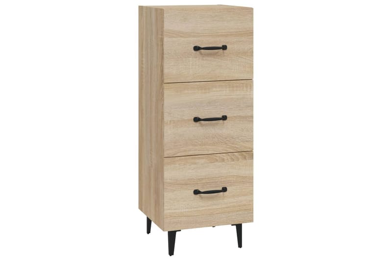 beBasic Skänk sonoma-ek 34,5x34x90 cm konstruerat trä - Brown - Förvaring - Förvaringsmöbler - Sideboard & skänk