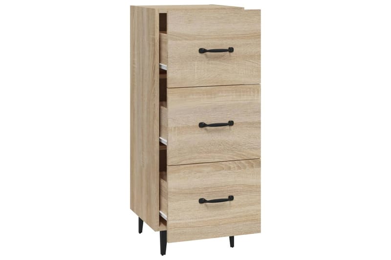 beBasic Skänk sonoma-ek 34,5x34x90 cm konstruerat trä - Brown - Förvaring - Förvaringsmöbler - Sideboard & skänk
