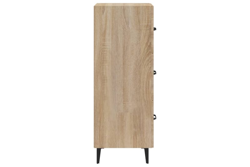 beBasic Skänk sonoma-ek 34,5x34x90 cm konstruerat trä - Brown - Sideboard & skänk