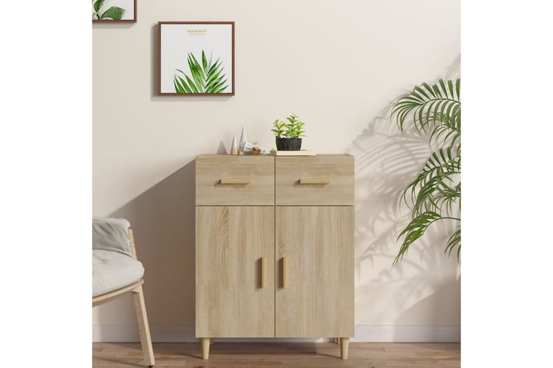 beBasic Skänk sonoma-ek 69,5x34x89 cm konstruerat trä - Brown - Förvaring - Förvaringsmöbler - Sideboard & skänk
