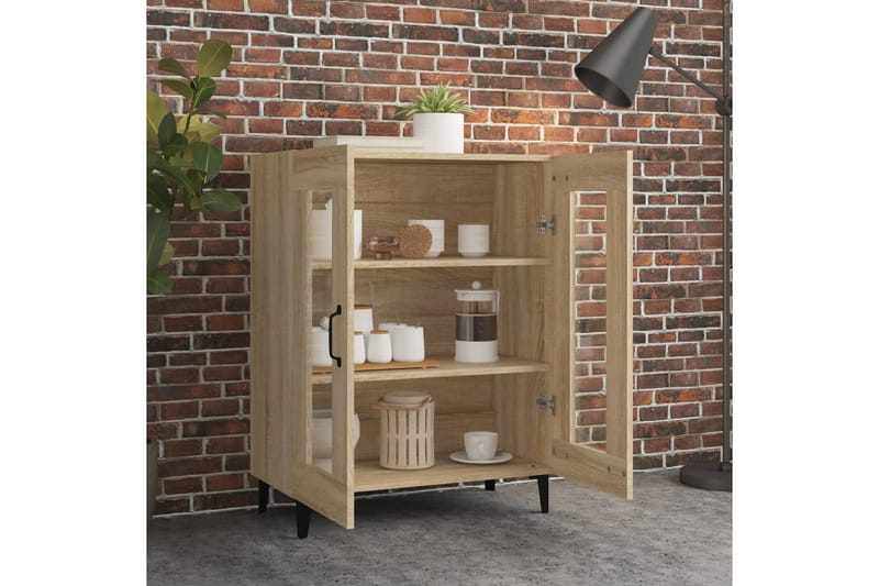 beBasic Skänk sonoma-ek 69,5x34x90 cm konstruerat trä - Brown - Förvaring - Förvaringsmöbler - Sideboard & skänk