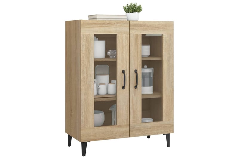 beBasic Skänk sonoma-ek 69,5x34x90 cm konstruerat trä - Brown - Förvaring - Förvaringsmöbler - Sideboard & skänk