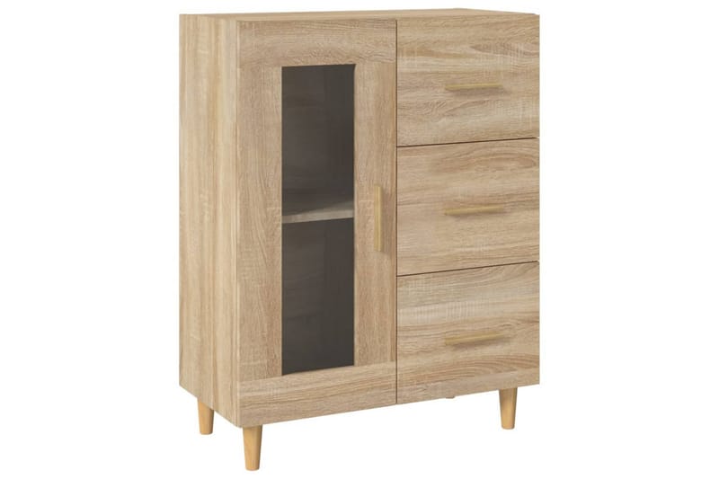 beBasic Skänk sonoma-ek 69,5x34x90 cm konstruerat trä - Brown - Förvaring - Förvaringsmöbler - Sideboard & skänk
