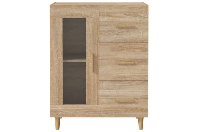 beBasic Skänk sonoma-ek 69,5x34x90 cm konstruerat trä - Brown - Förvaring - Förvaringsmöbler - Sideboard & skänk