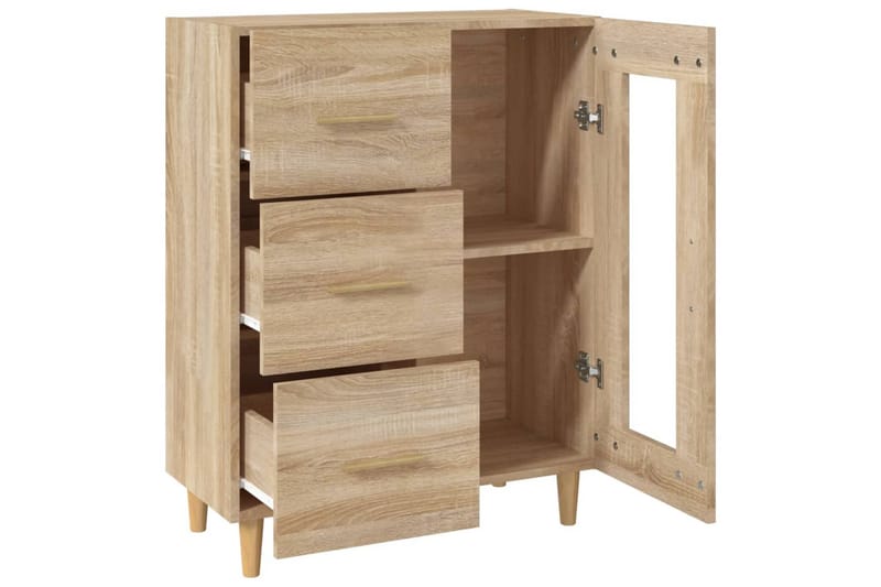 beBasic Skänk sonoma-ek 69,5x34x90 cm konstruerat trä - Brown - Förvaring - Förvaringsmöbler - Sideboard & skänk