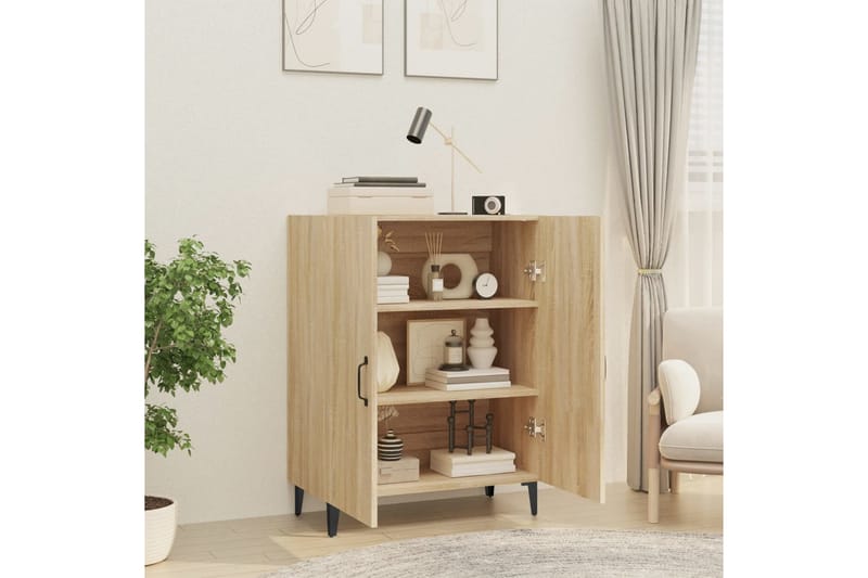 beBasic Skänk sonoma-ek 70x34x90 cm konstruerat trä - Brown - Sideboard & skänk